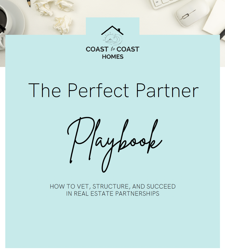 The Perfect Partner Playbook guide for structuring real estate partnerships by Coast to Coast Homes Canada
